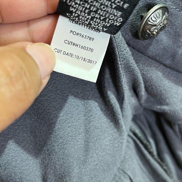 Torrid Ruffle Hem Military Jacket Coat Gray Button Front Size 0 Stretch - Picture 8 of 11